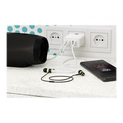 Goobay 44962 30 W USB-A Multiport Charger, White
