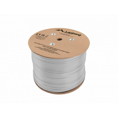 Lanberg Lan Cable Cat.5e SFTP 305M Solid CU LSZH Grey CPR+ Fluke Passed | Lanberg