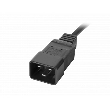 Lanberg Power Distribution unit (PDU) 19" 1U 16A 2M 4x C19 6x IEC C13 Sockets C20, Black | Lanberg