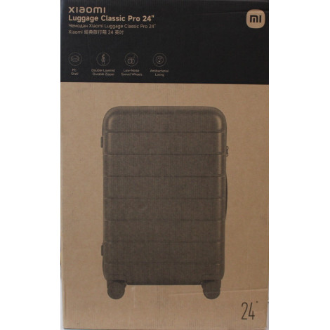 SALE OUT. | Xiaomi | Luggage Classic Pro 24" | Grey | 24 month(s) | DAMAGED PACKAGING AND ITEM BODY (TOP)