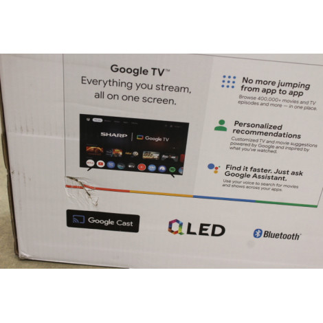 SALE OUT. Sharp 50HP6265E 50" (126cm) QLED 4K Ultra HD Google TV, Dolby Vision, Dolby Atmos, Central Stand | Sharp 50HP6265E | 5