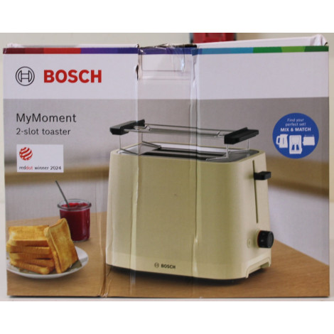 SALE OUT. Bosch TAT3M127 MyMoment Compact toaster, 950 W, 2 slots, Beige | SALE OUT. Compact Toaster | TAT3M127 MyMoment | Numbe