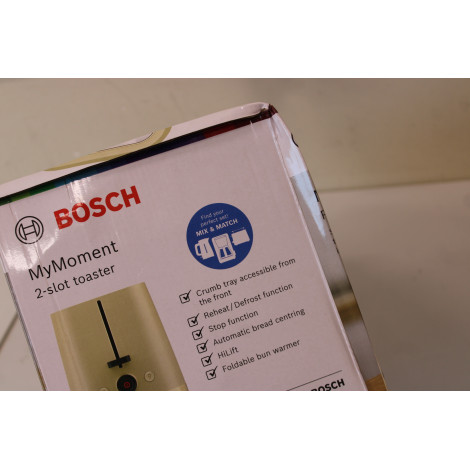 SALE OUT. Bosch TAT3M127 MyMoment Compact toaster, 950 W, 2 slots, Beige | SALE OUT. Compact Toaster | TAT3M127 MyMoment | Numbe
