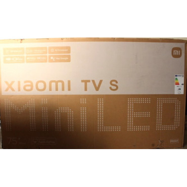 SALE OUT. Xiaomi TV S Mini 2025 75" (3840 x 2160) | Xiaomi TV | S Mini LED 2025 | 75 | Smart TV | Google TV | UHD | Black | DAMA
