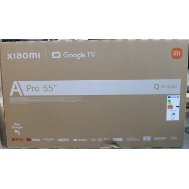 SALE OUT. Xiaomi QLED TV A Pro 2026 55'' | Xiaomi QLED TV A Pro 2026 | 55 | Smart TV | Google TV | 4K UHD | DAMAGED PACKAGING