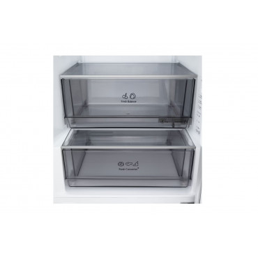 LG Refrigerator | GBBS322CSW | Energy efficiency class C | Free standing | Combi | Height 203 cm | Fridge net capacity 262 L | F