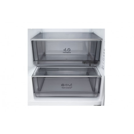 LG Refrigerator | GBBS322CSW | Energy efficiency class C | Free standing | Combi | Height 203 cm | Fridge net capacity 262 L | F