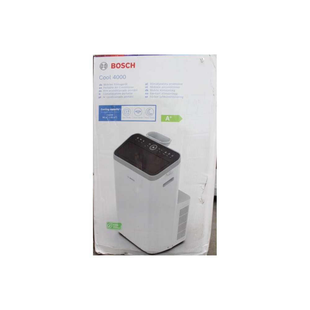 SALE OUT. | Bosch Mobile Air Conditioner | Cool 4000 | Suitable for rooms up to 85 m | White/Black | DAMAGED PACKAGING, DIRTY, S