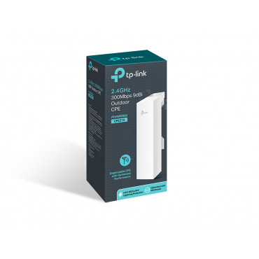 TP-LINK | 2.4GHz 300Mbps 9dBi Outdoor CPE | CPE210 | 802.11n | 300 Mbit/s | 10/100 Mbit/s | Ethernet LAN (RJ-45) ports 1 | Mesh 