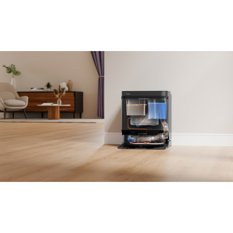 Midea Robot Vacuum Cleaner | V15 | Wet&Dry | 5200 mAh | Dust capacity 3 L | 16200 Pa | Black