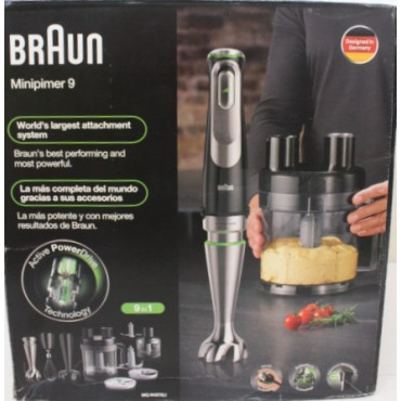 SALE OUT. | Braun | Hand Blender | MultiQuick 9 MQ9187XLI | Hand Blender | 1200 W | Black/Stainless Steel | DAMAGED PACKAGING, C