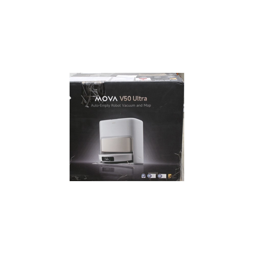 SALE OUT. MOVA V50 Ultra Robot Vacuum, White | MOVA Robot Vacuum | V50 Ultra | Wet&Dry | 6400 mAh | Dust capacity 3.2 L | 24000 