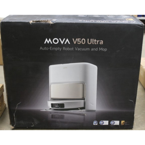 SALE OUT. MOVA V50 Ultra Robot Vacuum, White | MOVA Robot Vacuum | V50 Ultra | Wet&Dry | 6400 mAh | Dust capacity 3.2 L | 24000 