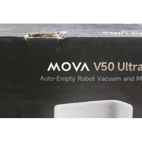 SALE OUT. MOVA V50 Ultra Robot Vacuum, White | MOVA Robot Vacuum | V50 Ultra | Wet&Dry | 6400 mAh | Dust capacity 3.2 L | 24000 