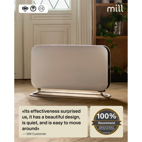 Mill | Heater | CO2200LEDMAX | Convection Heater | 2200 W | Number of power levels 3 | Suitable for rooms up to 5-30 m | White