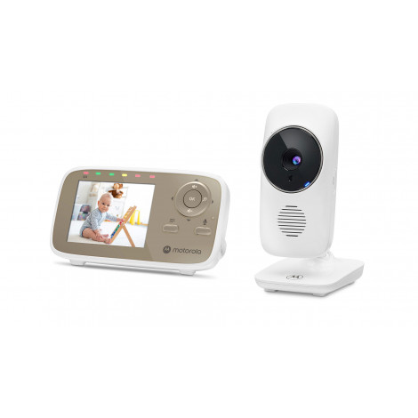 Motorola | Video Baby Monitor | VM483 2.8" | White/Gold