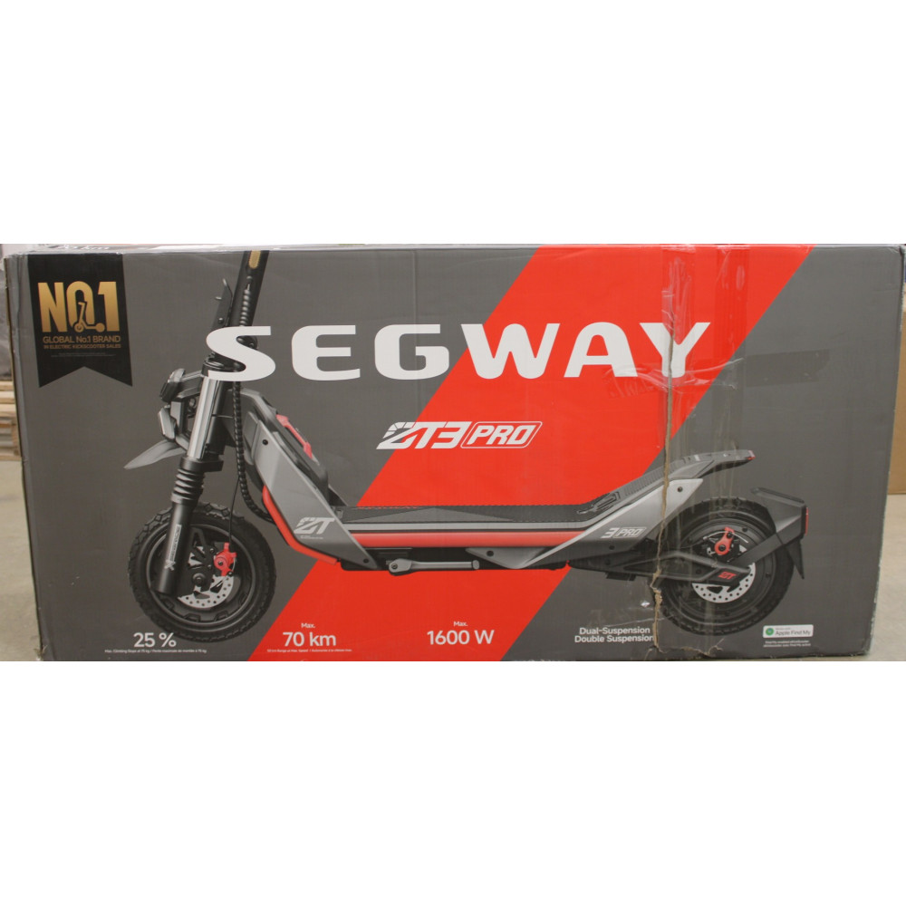 SALE OUT. Ninebot by Segway Kickscooter ZT3 Pro E, Black | Segway Ninebot Kickscooter ZT3 Pro E | 1600 W | 25 km/h | 11 " | 24 m