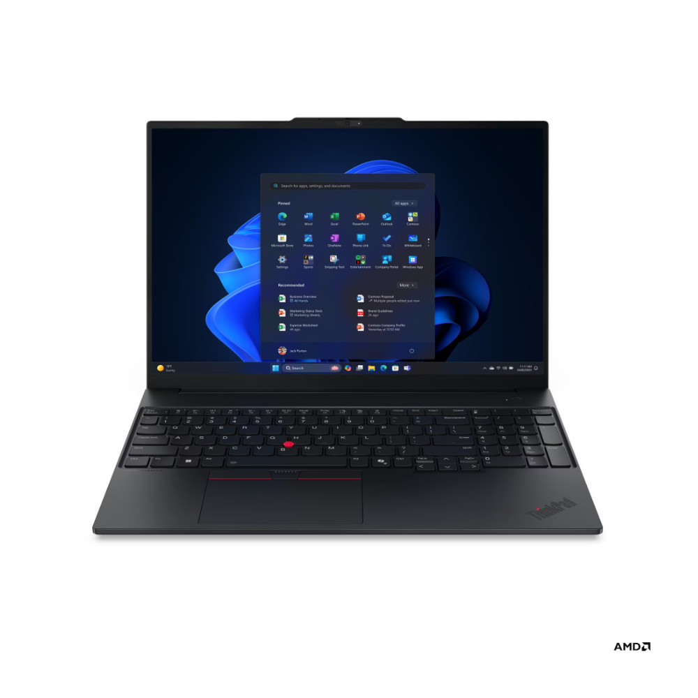 Lenovo ThinkPad E16 G4 AMD | Black | 16 " | IPS | WUXGA | 1920 x 1200 pixels | Anti-glare | AMD Ryzen AI 7 | 345 | 16 GB | SODIM