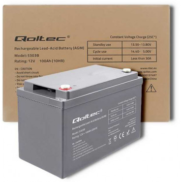 QOLTEC 53038 Battery AGM...