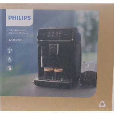 SALE OUT. Philips EP2224/10 Espresso Coffee maker, Fully automatic, 15 bar, Classic milk frother, Water tank 1.8 L, Black | Phil