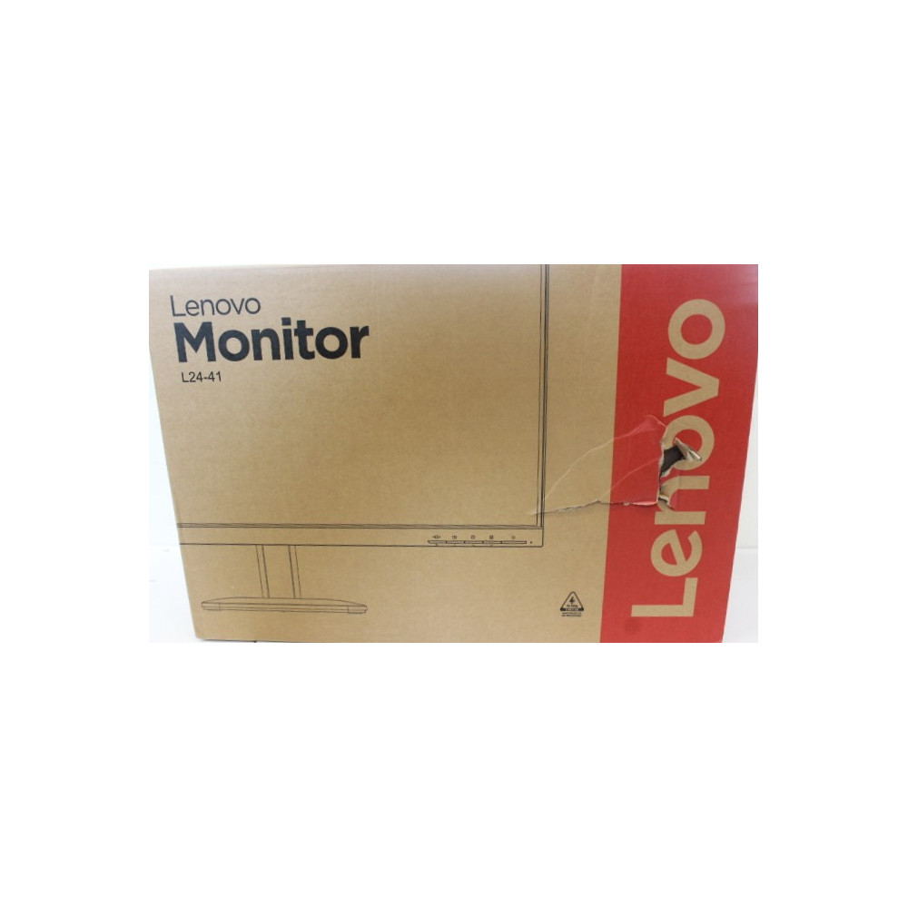 SALE OUT. Lenovo L24-41 23.8 IPS 1920x1080/16:9/250 nits/HDMI/Raven Black/3Y Warranty | Lenovo L24-41 | 23.8 " | IPS | FHD | 16: