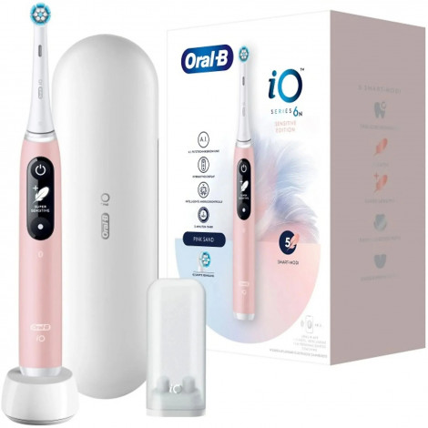 Oral-B Toothbrush + Travel Case | iO6 | Rechargeable | For adults | Number of brush heads included 1 | Number of teeth brushing 