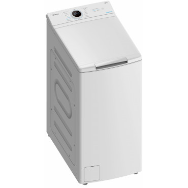 Midea | Washing Machine | MF100T70BA10/W-HR | Energy efficiency class A | Top loading | Washing capacity 7 kg | 1200 RPM | Depth