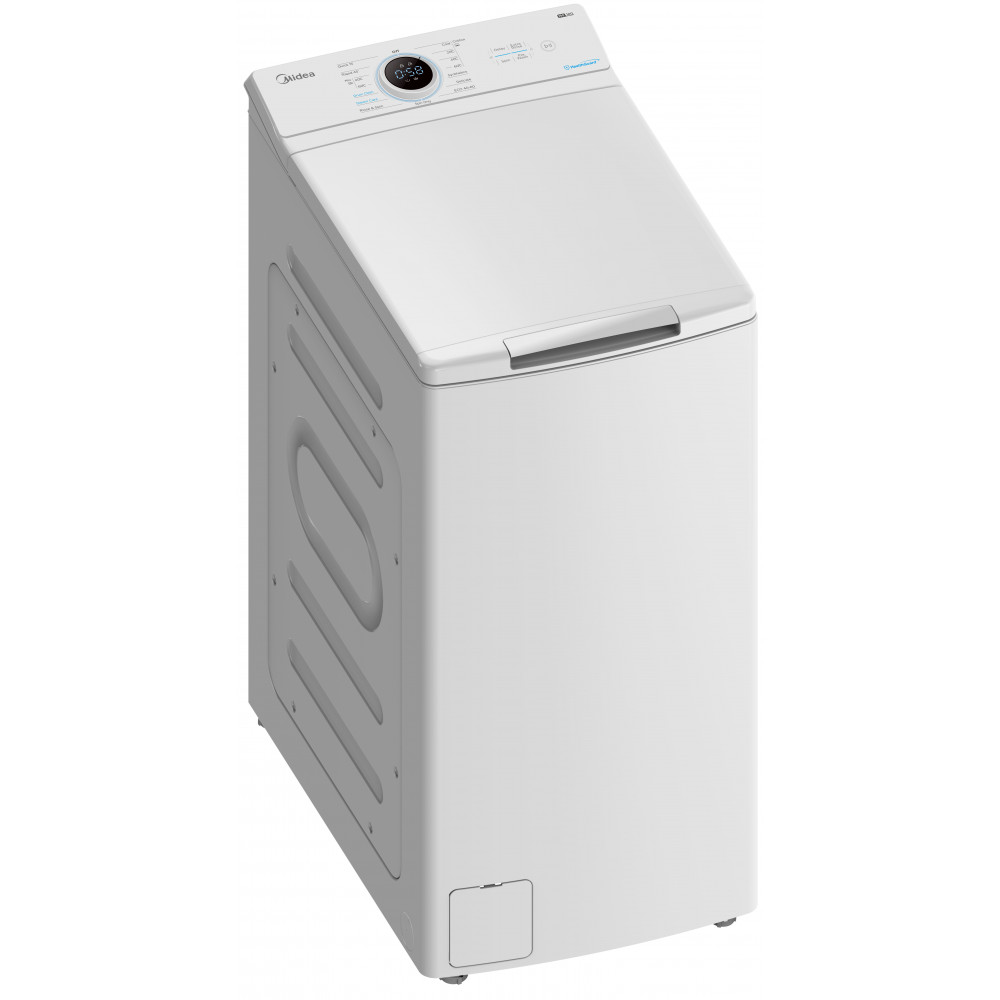 Midea | Washing Machine | MF100T70BA10/W-HR | Energy efficiency class A | Top loading | Washing capacity 7 kg | 1200 RPM | Depth