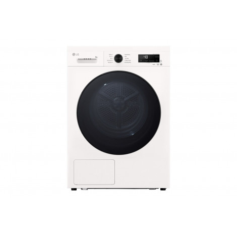 LG Dryer Machine | RHX1009NWB | Energy efficiency class C | Front loading | 9 kg | LED | Heat pump | Depth 66 cm | Wi-Fi | White