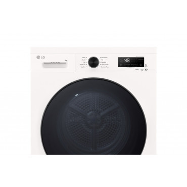 LG Dryer Machine | RHX1009NWB | Energy efficiency class C | Front loading | 9 kg | LED | Heat pump | Depth 66 cm | Wi-Fi | White