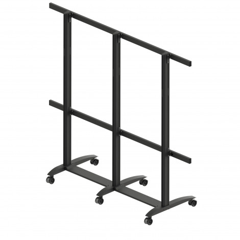 EDBAK Floor stand | TRV400.006 Videoconferencing trolley for Samsung | Height adjustment | 130 " | Maximum weight (capacity) 200