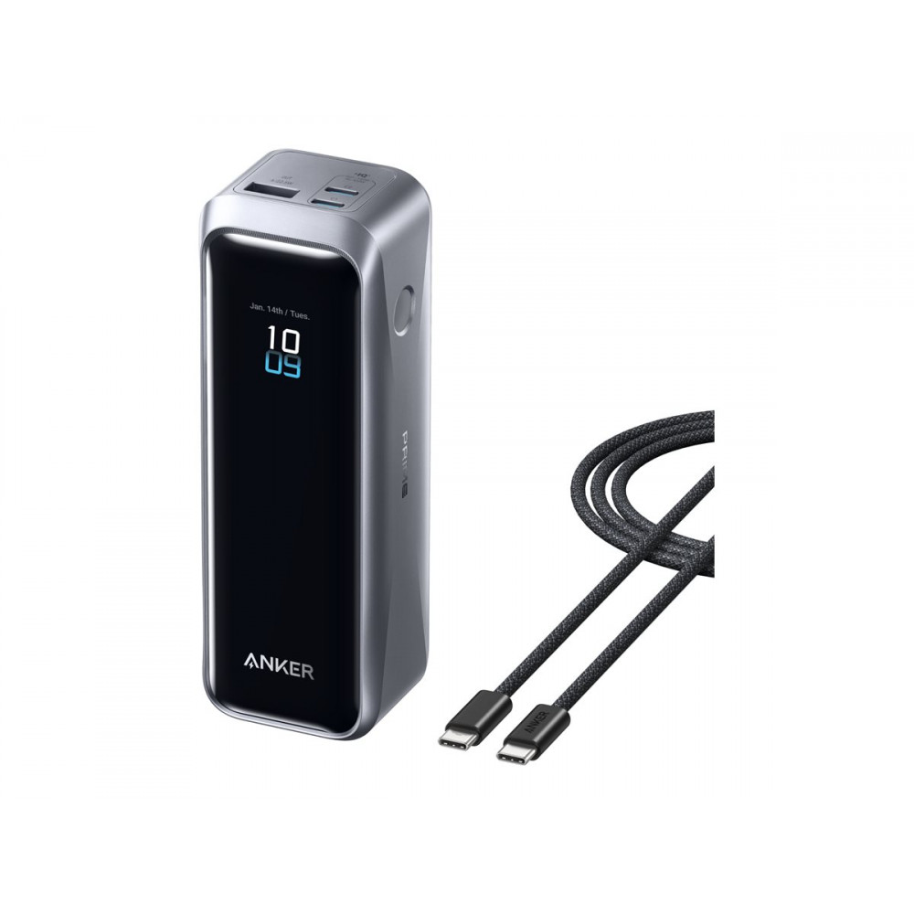 Anker Prime Power Bank 220W B2C , Black | 20000 mAh | USB-A, 2 x USB-C | Black