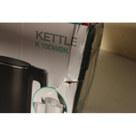 SALE OUT. Gorenje K15DWBK Kettle, Electric, Capacity 1.5 L, Power 2200 W, Stainless Steel, Black | SALE OUT. Gorenje | Kettle | 