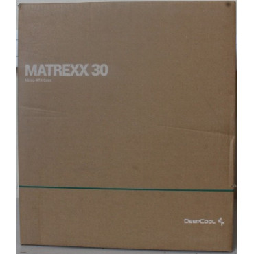 SALE OUT. Deepcool MATREXX 30 SI computer case (steel side panel) Deepcool MATREXX 30 SI Deepcool Black Micro ATX DAMAGED PACKAG