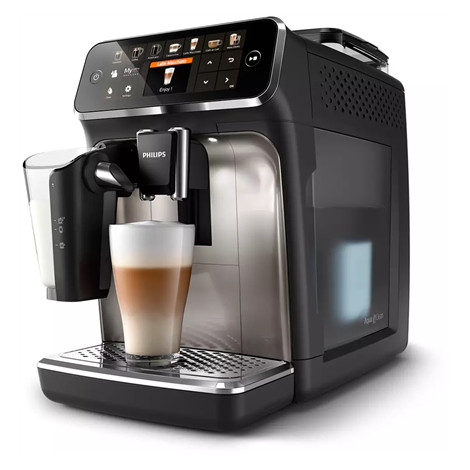 Philips | Series 5400 Coffee Maker | EP5447/90 | Pump pressure 15 bar | Built-in milk frother | Fully Automatic | 1500 W | Black