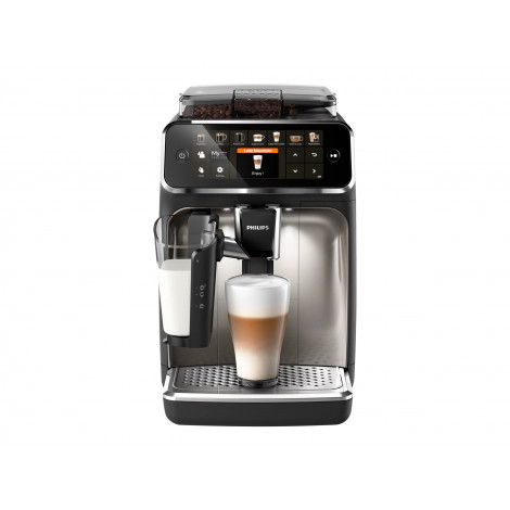 Philips | Series 5400 Coffee Maker | EP5447/90 | Pump pressure 15 bar | Built-in milk frother | Fully Automatic | 1500 W | Black