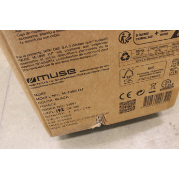 SALE OUT. Muse M-1990 DJ Party Box Double Bluetooth CD, DAMAGED PACKAGING | Muse | Party Box Double Bluetooth CD Speaker | M-199