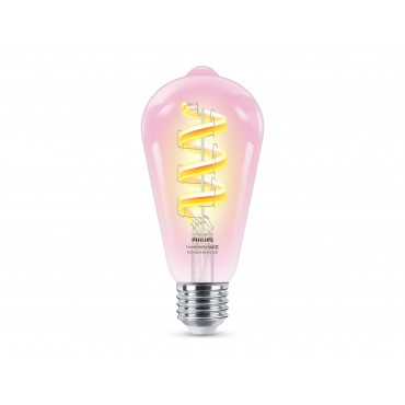 Philips Smart Philips Smart WiFi Filament Clear ST64 RGB | E27 | 6.3 W | Full colour