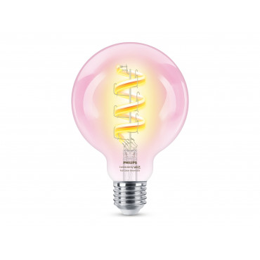 Philips Smart Philips Smart WiFi Filament Clear G95 RGB | E27 | 6.3 W | Full colour