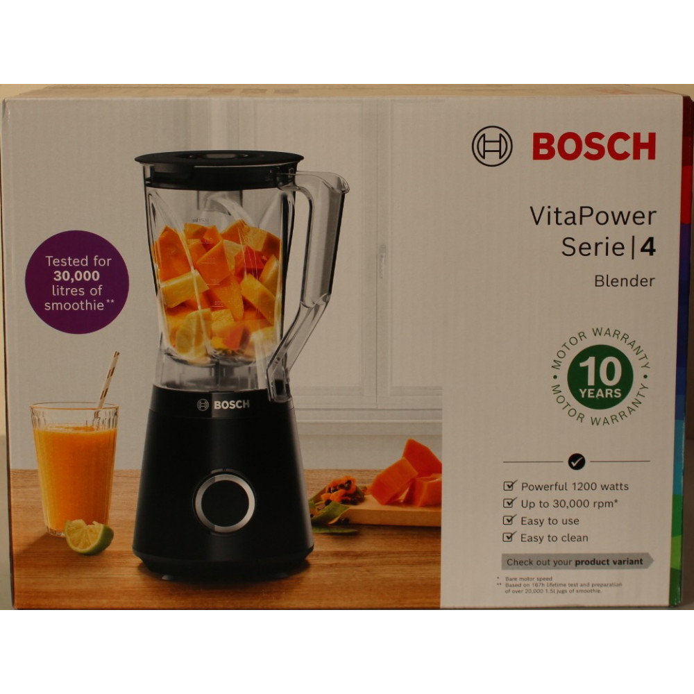 SALE OUT. | Bosch | Blender | MMB6141W VitaPower Series 4 | Tabletop | 1200 W | Jar material Tritan | Jar capacity 1.5 L | White