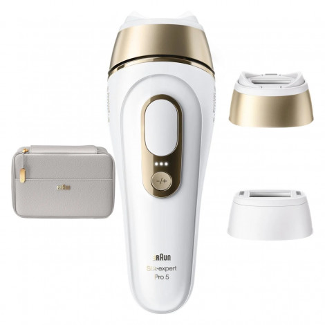 Braun IPL Epilator | Silk expert Pro 5 PL5210 | Number of power levels 3 | White/Gold