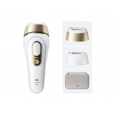 Braun IPL Epilator | Silk expert Pro 5 PL5210 | Number of power levels 3 | White/Gold