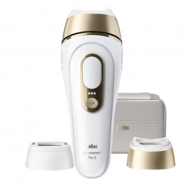 Braun IPL Epilator | Silk expert Pro 5 PL5210 | Number of power levels 3 | White/Gold