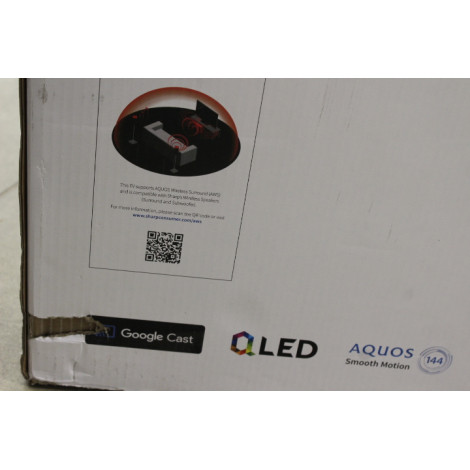 SALE OUT. Sharp 50HR7265E 50" (126cm) QLED 144Hz 4K Ultra HD Google TV, Dolby Vision, Dolby Atmos, Central Stand | SALE OUT. | S