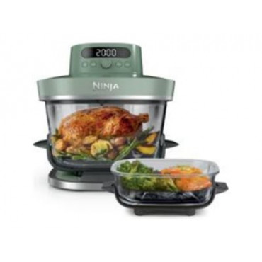 NINJA 5-in-1 XL Glass Air Fryer | AS090EUGN Crispi Pro | Power 2050 W | Capacity 5.7 L | Moss Green