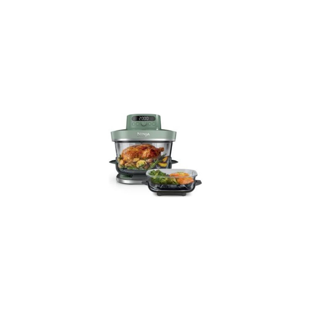 NINJA 5-in-1 XL Glass Air Fryer | AS090EUGN Crispi Pro | Power 2050 W | Capacity 5.7 L | Moss Green