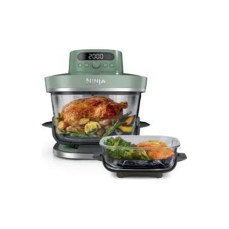 NINJA 5-in-1 XL Glass Air Fryer | AS090EUGN Crispi Pro | Power 2050 W | Capacity 5.7 L | Moss Green