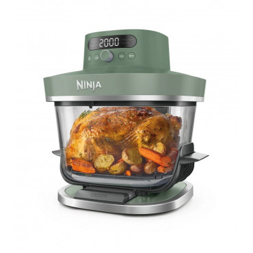 NINJA 5-in-1 XL Glass Air Fryer | AS090EUGN Crispi Pro | Power 2050 W | Capacity 5.7 L | Moss Green
