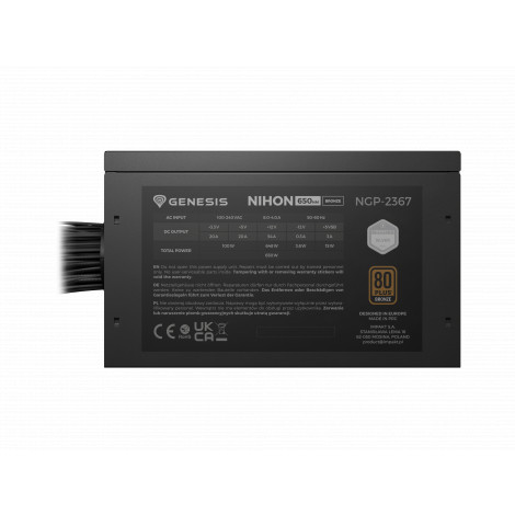 Genesis | PSU | Nihon 650NM | 650 W | Black