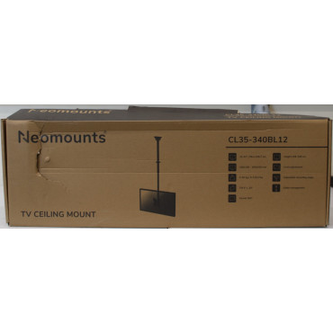 SALE OUT. Neomounts CL35-340BL12 Monitor/TV mount ceiling 1 screen - 23-42" - max 50 kg - VESA 100x100-200x200 - h 106-156 cm - 